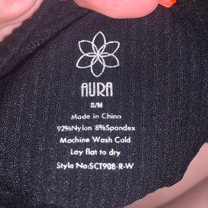 Black Aura tank top, high neck size S